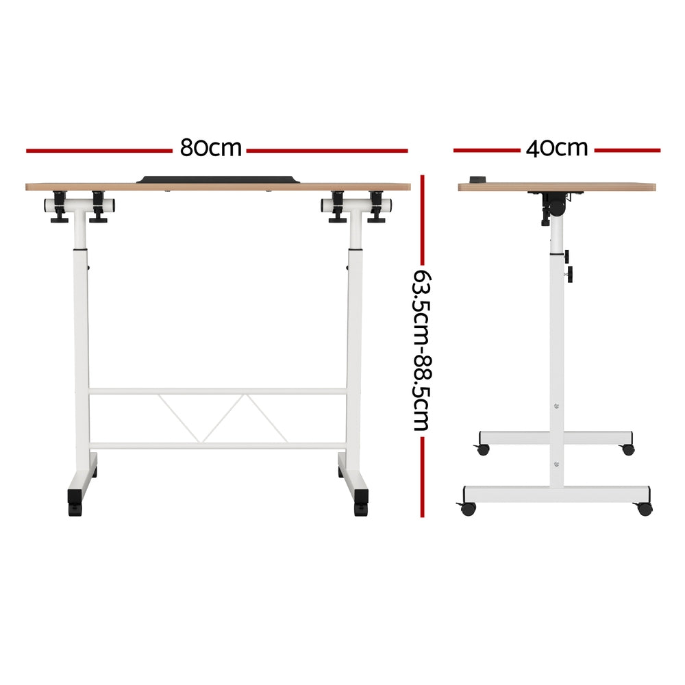 Artiss FlexiDesk 80 Adjustable Mobile Laptop Table