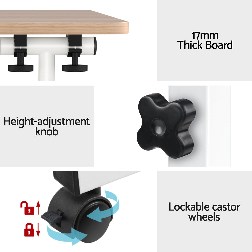 Artiss FlexiDesk 80 Adjustable Mobile Laptop Table
