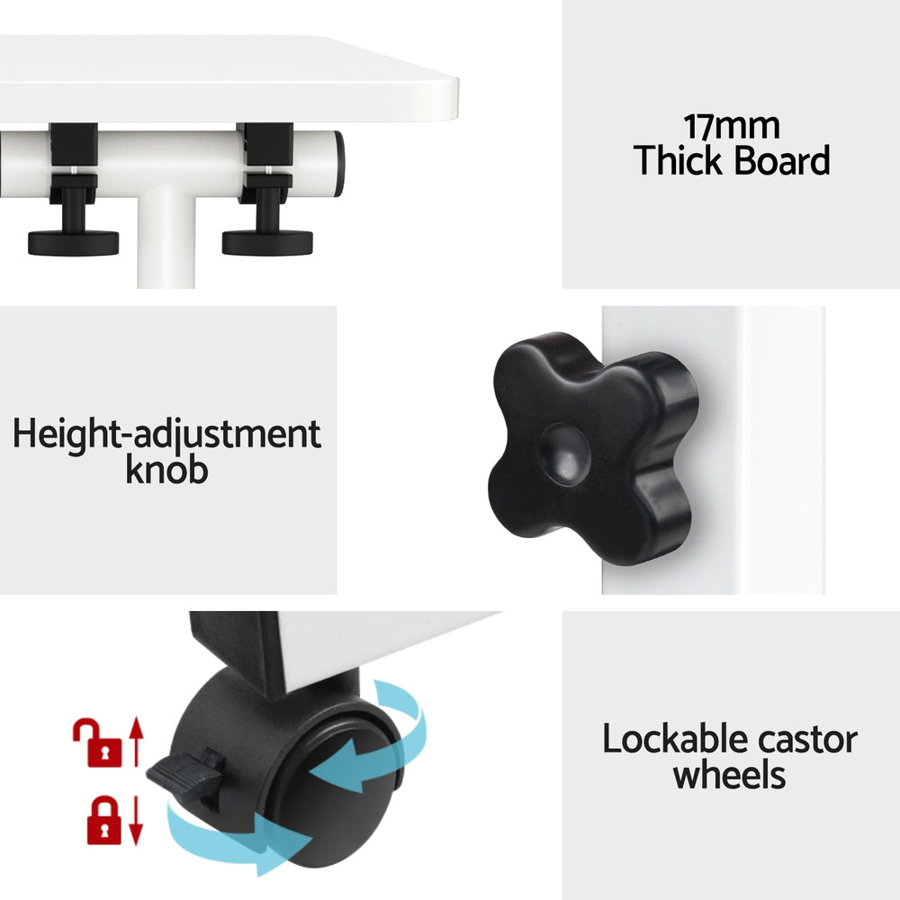 Artiss FlexiDesk 80 Adjustable Mobile Laptop Table